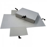 Папка на 4-х завязках с корешком 80 мм, ф.А4, картон серый (плотность 620 г/м2)